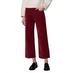 NEW JOE'S JEANS blake wide leg crop pants in syrah